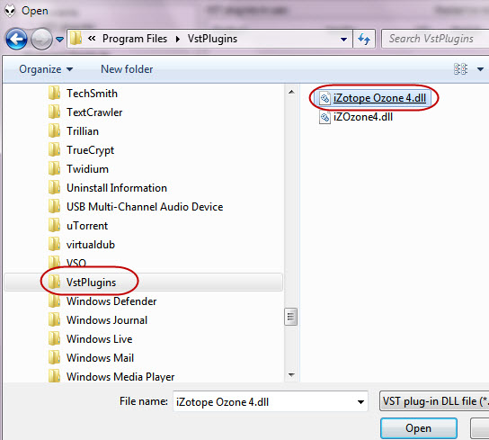 how to use vst plugins on windows media player